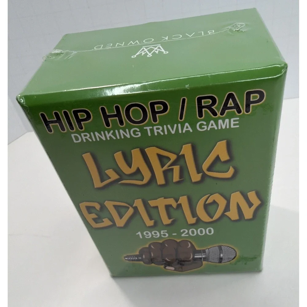 Hip Hop/ Rap Drinking Trivia Game Lyric Edition, 1995-2000 - Sealed New